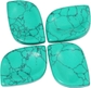 Green Howlite Turquoise(rhombus)